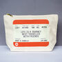 Personalised Train Ticket Friendship Make Up Bag, thumbnail 1 of 5