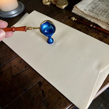 Personalised Handwritten Letter With Blue Wax Seal, 3 of 9