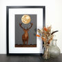 Framed Woodcut Of A Stag Under The Moon, thumbnail 3 of 7