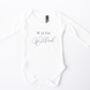 Personalised ‘Is For’ Organic Baby Grow, thumbnail 3 of 3