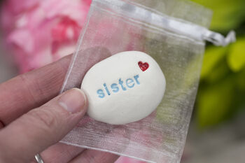 Sister Gift Letterbox Gift Pebble, 2 of 2