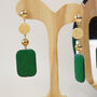 Gold Plated Composite Wood Earrings, thumbnail 1 of 5