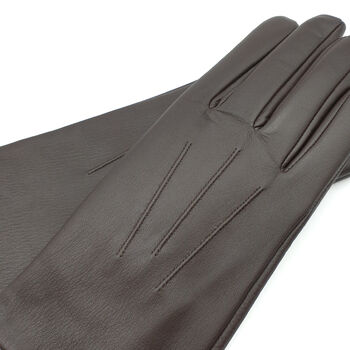 Zoe. Womens Warm Lined Leather Gloves, 5 of 9