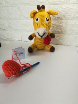 Knitted Giraffe With The Rattle Inside, 5 of 5