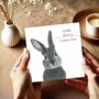 Some Bunny Loves You' Cute Hand Drawn Bunny Card, thumbnail 2 of 2