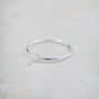 Sterling Silver Mini Flower Charm Ring, thumbnail 1 of 3
