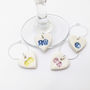 Initial Wine Glass Charms, thumbnail 2 of 3