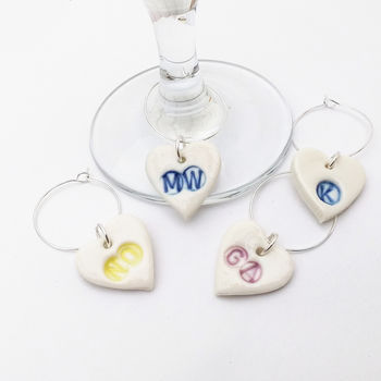 Initial Wine Glass Charms, 2 of 3