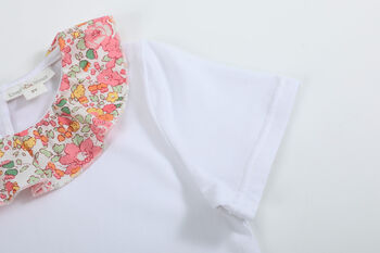 Edoth Pink Collar Floral Top, 5 of 9