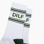 Dilf Organic Cotton Sports Socks In White, thumbnail 2 of 4
