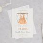 Personalised New Baby Girl Congratulations Card, thumbnail 5 of 6