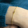 Dainty Swarovski Crystal Birthstone Bracelet, thumbnail 2 of 7