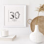Pressed Flower 18th Birthday Personalised Wall Art, thumbnail 3 of 6