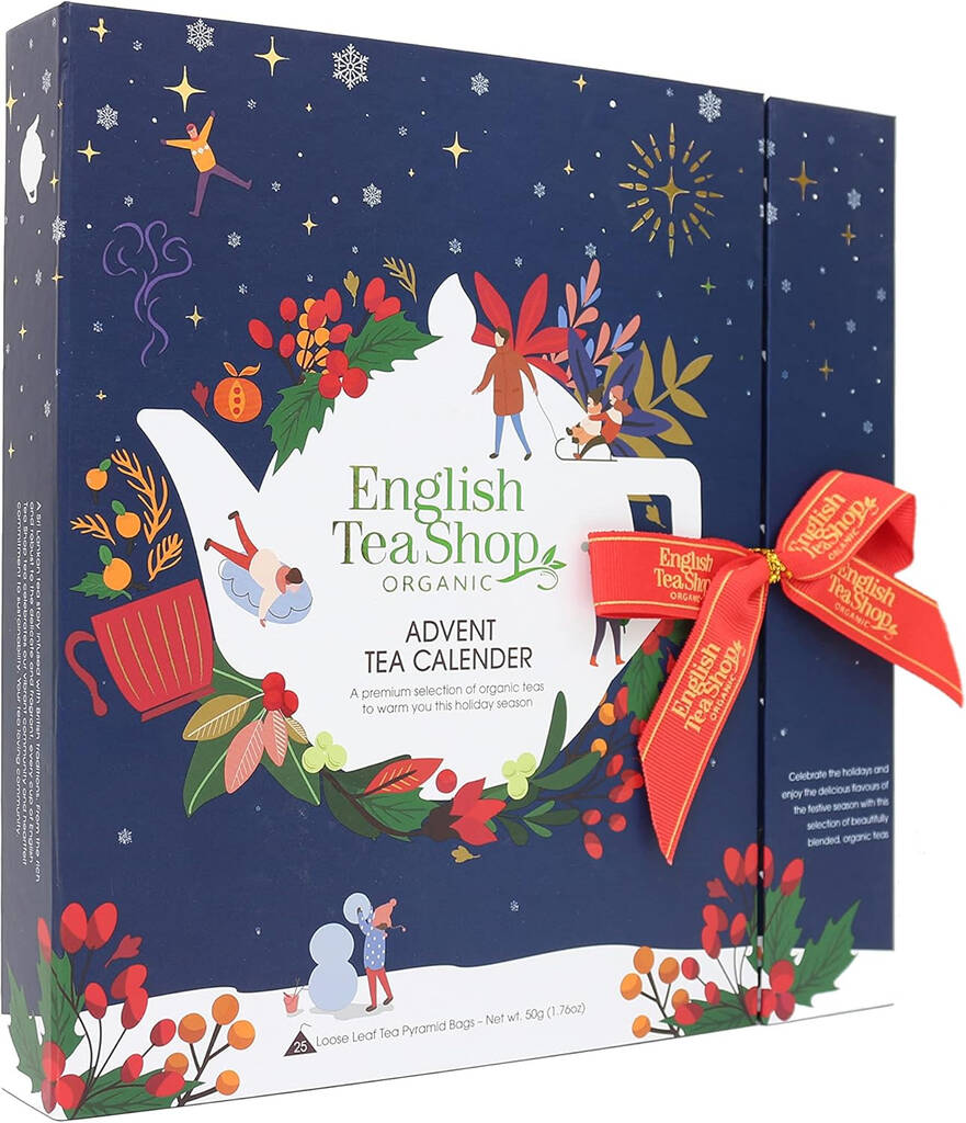English Tea Shop Christmas Blue Advent Tea Calendar
