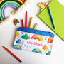 Personalised Watercolour Rainbow Pencil Case, thumbnail 5 of 10