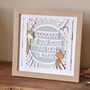 Personalised Woodland Birth Details Frame, thumbnail 1 of 4