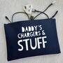 Personalised Father's Day Travel Chargers And Stuff Storage Pouch, thumbnail 1 of 3