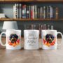 Personalised Dog Mug Wirehaired Dachshund In An Autumn Wreath, thumbnail 2 of 2