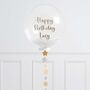 Personalised Gold And Silver Star Bubble Balloon, thumbnail 1 of 2