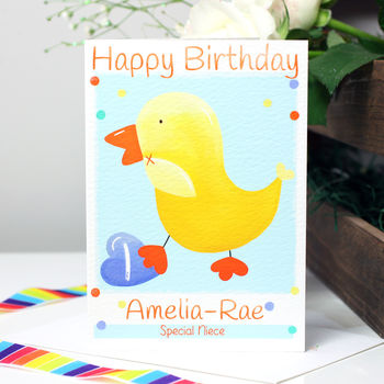 Personalised Duck Relation Birthday Card, 5 of 9