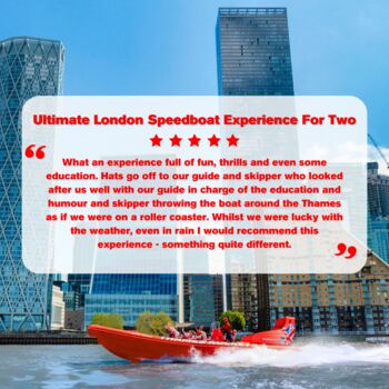 Ultimate London Speedboat Experience For Two, 8 of 9