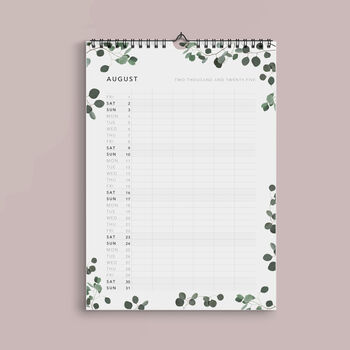 2025 Eucalyptus Wall Calendar, 3 of 4