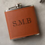 Personalised Monogram Hip Flask For Men, thumbnail 1 of 10