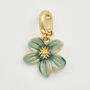 Gold Forget Me Not Flora Charm, thumbnail 1 of 4