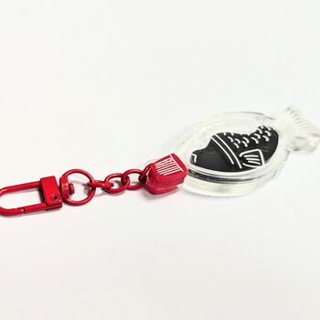 Soy Sauce Fish Bottle Keyring Japan Bento Keychain, 2 of 7