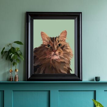 Custom Cat Portrait Personalised Pet Illustration, 2 of 12