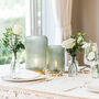Cordless Tiffany Blue Ribbed Glass Lamps, thumbnail 7 of 8
