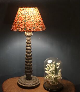 Indian Block Print Tapered Lampshade, 3 of 7