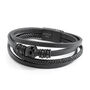 Personalised Men's Stacked Leather Skull Bracelet, thumbnail 10 of 10