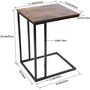 C Shaped Sofa Side Table End Table Workstation, thumbnail 7 of 7