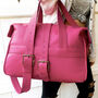 Personalised Handcrafted Pink Overnight Bag, thumbnail 1 of 9