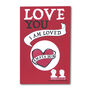 You Are Loved Latin Motto Enamel Pin For Women, thumbnail 7 of 10