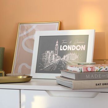 Personalised London Foiled Print Wall Art For The Home, 6 of 7