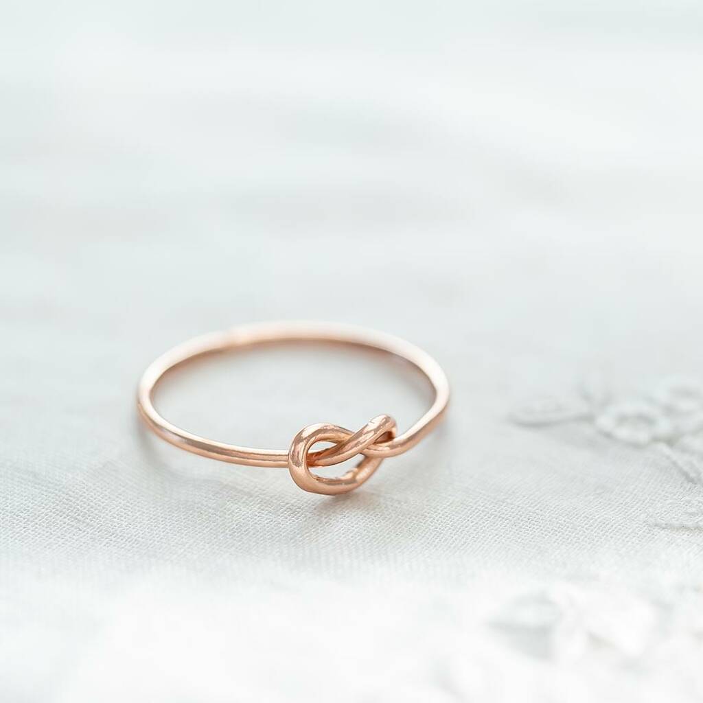 Eternity Knot Sterling Silver Ring By Bloom Boutique