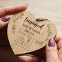 Personalised Wooden Engagement Gift – Custom Couples Keepsake Sign, thumbnail 1 of 5
