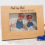 Personalised Engraved 'Dad, My Hero' Photo Frame, thumbnail 1 of 6