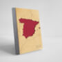 Handcrafted Spain Map Travel Notebook, thumbnail 2 of 6