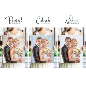 Personalised Anniversary Gift – Merge Multiple Photos Into One Wedding Portrait, 3 of 8
