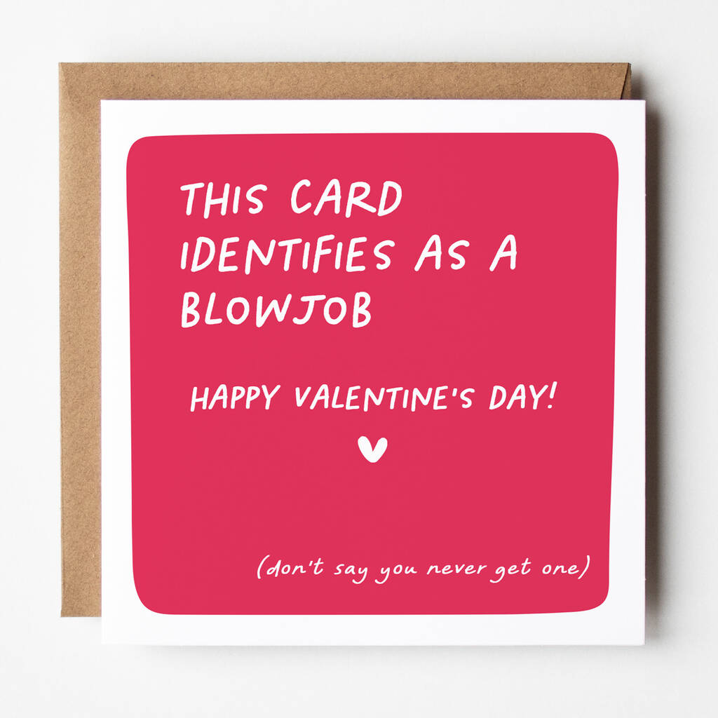 Rude And Funny Valentine's Card For Him, 1 of 1