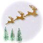 Set Of Three Lego® Compatible Reindeers, thumbnail 1 of 4