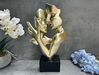 Romantic Couple Sculpture Abstract Lovers Figurine Gift, 6 of 9