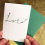 Love Spring Flowers Card, thumbnail 1 of 3