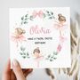 Ballerina Birthday Card, Pink Dancer Birthday Card For Daughter, Granddaughter, thumbnail 1 of 3
