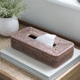 Marbury Taupe Rectangle Rattan Tissue Box Cover, thumbnail 2 of 3
