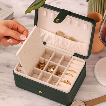 Personalised Script Jewellery Box Travel Gift For Her, 7 of 10