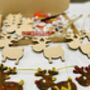 Personalised Reindeer Bunting Wooden Paint Craft Kit, thumbnail 6 of 12